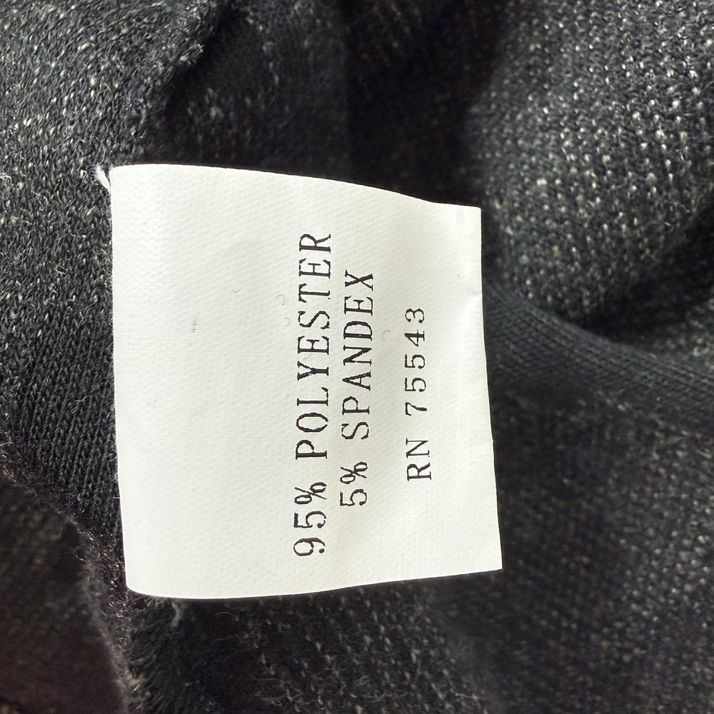 Radzoli Jacket Womens 2X Asymmetric Zip Gray Multicolor Distressed Art Lagenlook - Picture 5 of 9